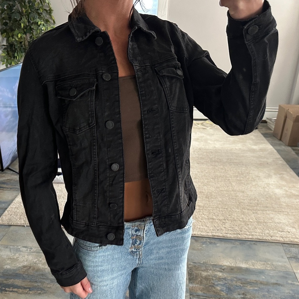 Zara Black Denim Jacket